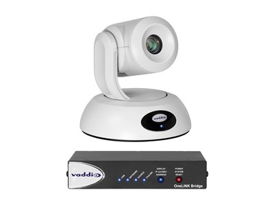 Vaddio RoboSHOT Elite Series 12E HDBT OneLINK Bridge Conference Camera System for Polycom Codecs
