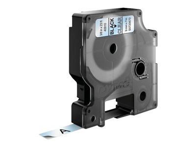 41913 D1 BLACK PRINT/WHITE TAPE 3/8IN X 23FT