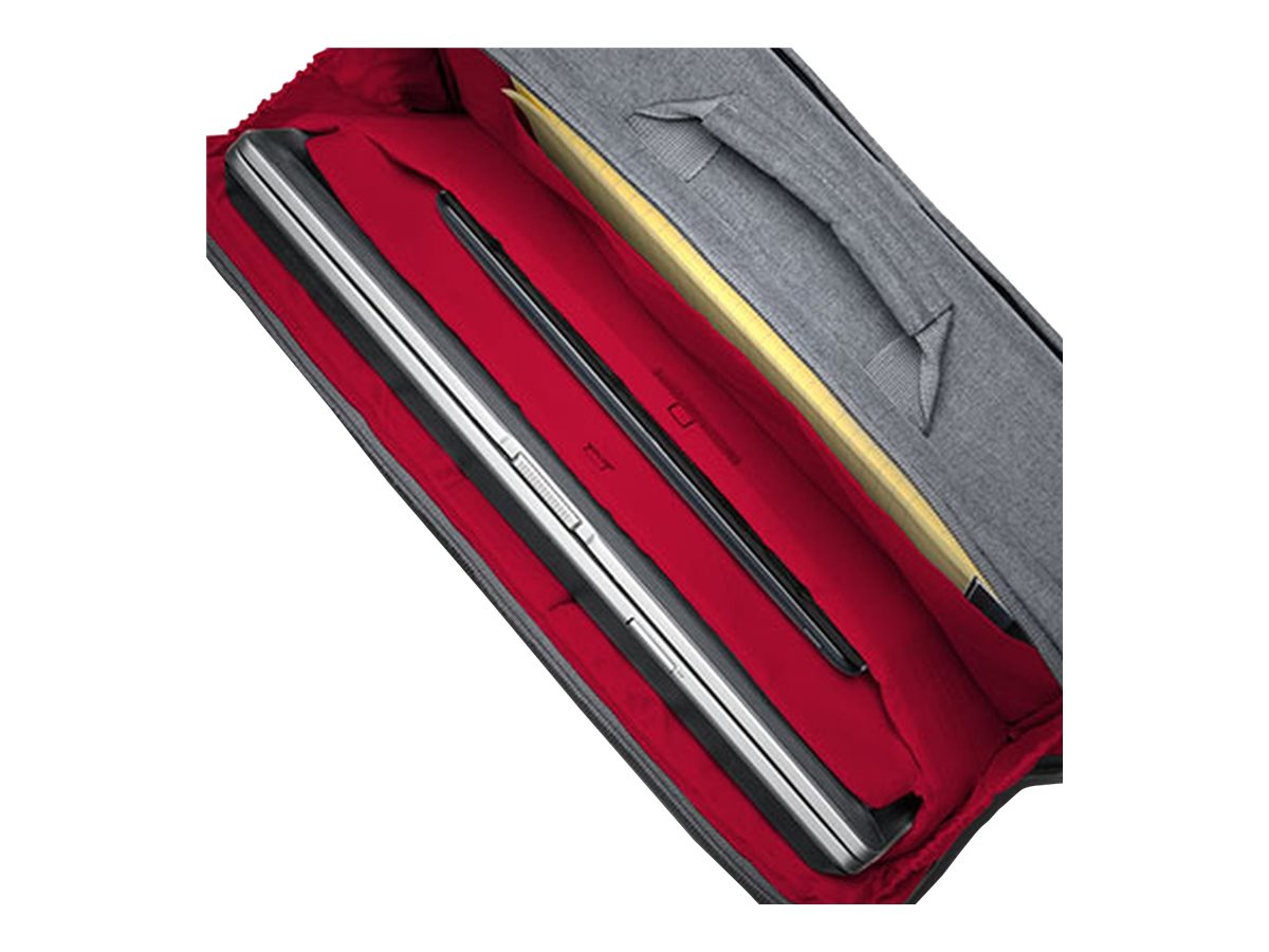 Kensington LM340 Messenger Bag notebook carrying Open view Close-up 75538