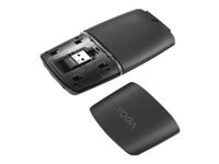 Lenovo Yoga Mouse - Mouse / remote control - optical - wireless - 2.4 GHz, Bluetooth 4.0 - USB wireless receiver - black