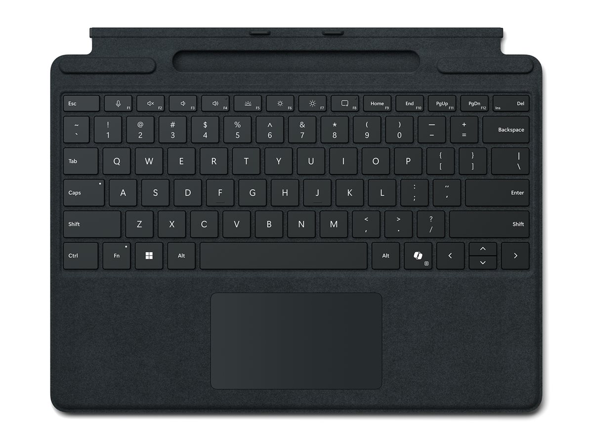 MICROSOFT Surface Pro 11/10/9/8 Keyboard/Typecover without Slim Pen COMM black Switzerland