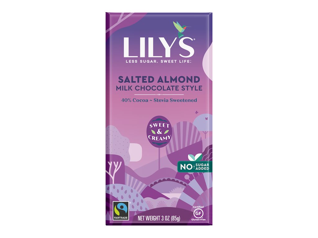 Lily's Salted Almond Milk Chocolate - 40% Cocoa - 85g