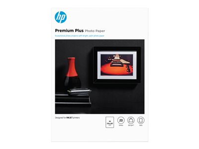Fotopapier HP Premium Plus A4 20Stück 210x297mm Seidenmatt