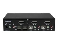 StarTech .com Commutateur KVM 2 Ports DisplayPort, USB et Audio