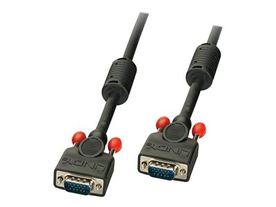 LINDY VGA Kabel M/M schwarz 5m HD15 M/M DDC-fähig - 36375