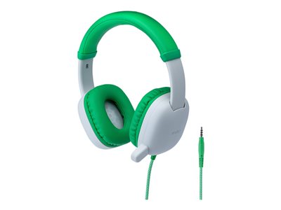 AVID WonderEars AP-400 Headphones with mic full size wired 3.5 mm jack green