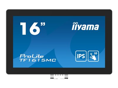 IIYAMA 39.5cm (15,6) TF1615MC-B1 16:9 M-Touch VGA+HDMI+DP retail - TF1615MC-B1