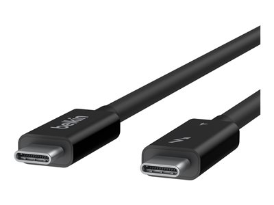 Belkin Thunderbolt 4 Cable (2M, 6.6ft Power Cable), USB-C to USB-C Cable w/  100W Power Delivery, USB 4 Compliant, Compatible with Thunderbolt 3