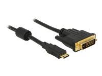 DeLOCK Video/audiokabel HDMI / DVI 3m Sort
