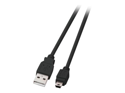 EFB USB2.0 Kabel A-Mini B (5polig),St.-St.,3m,sw,Clas