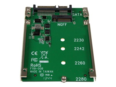 Påstået Tick rødme StarTech.com M.2 SATA SSD to 2.5in SATA Adapter - M.2 NGFF to SATA  Converter - 7mm - Open-Frame Bracket - M2 Hard Drive Adapter (SAT32M225) -  Lagringskontrol - 1 Kanal - SATA