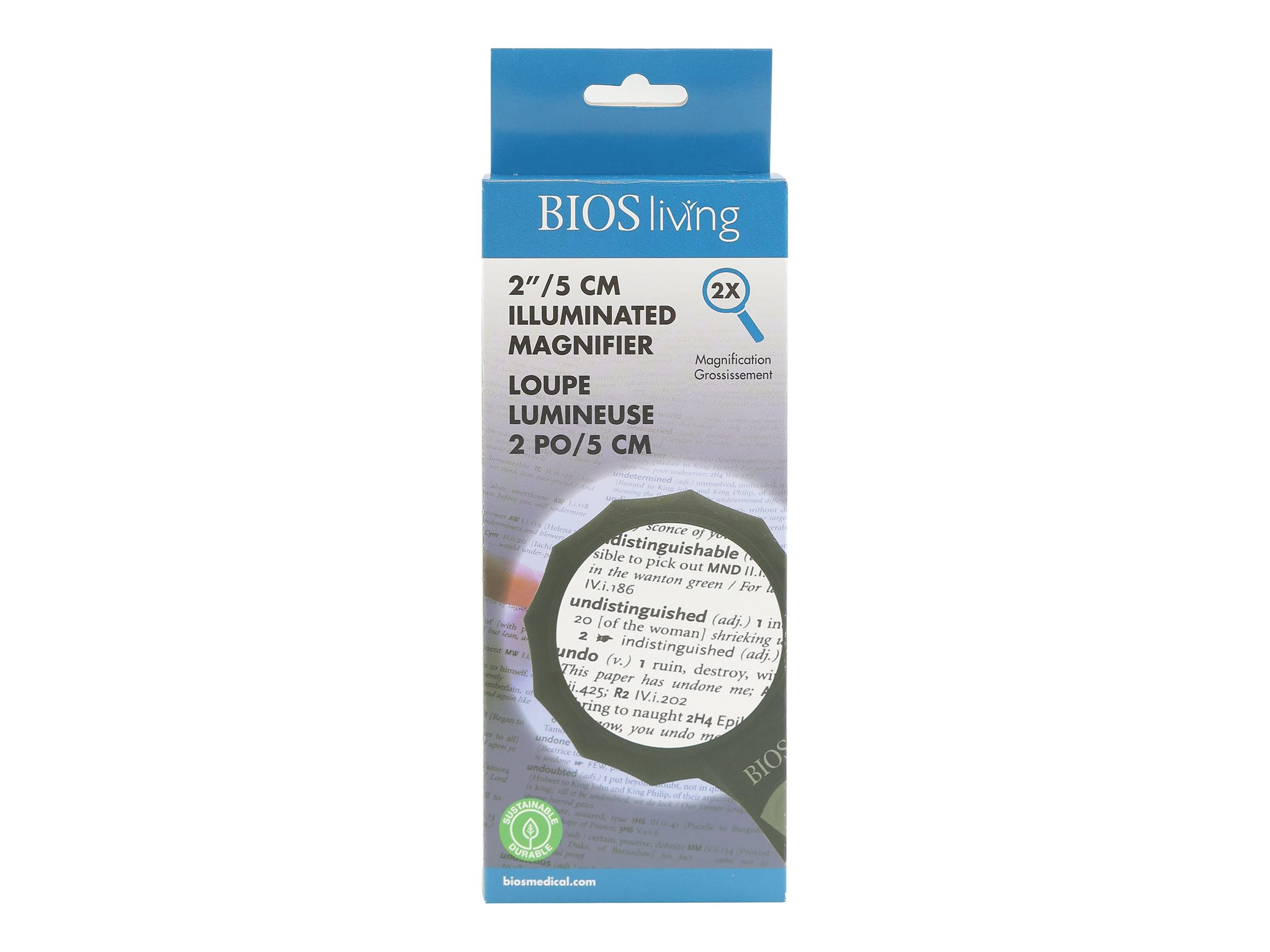 Bios Medical Illuminated Loupe - Black - 2in