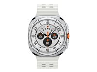 Samsung Galaxy Watch Ultra - 47 mm - titanium white - smart watch with marine band - rubber - white - band size: S/M/L - disp