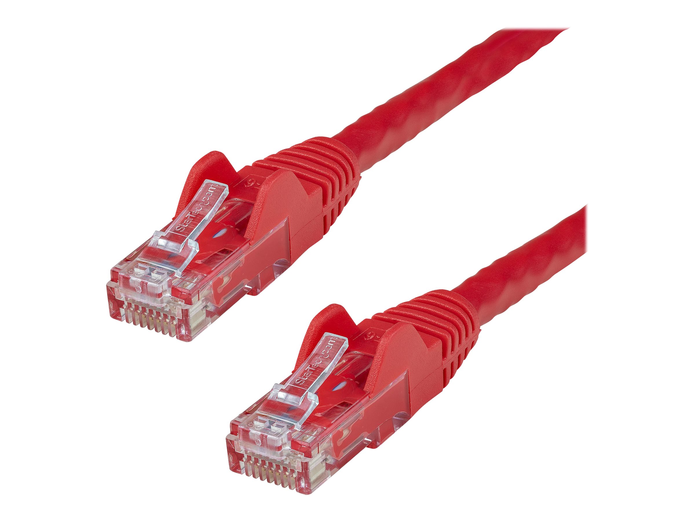 Startech 35ft CAT6 Ethernet Cable, 10 Gigabit Snagless RJ45 650MHz 100W PoE Patch Cord, CAT 6 10GbE UTP Network Cable w/Strain Relief, Red, Wiring is UL Certified/TIA
