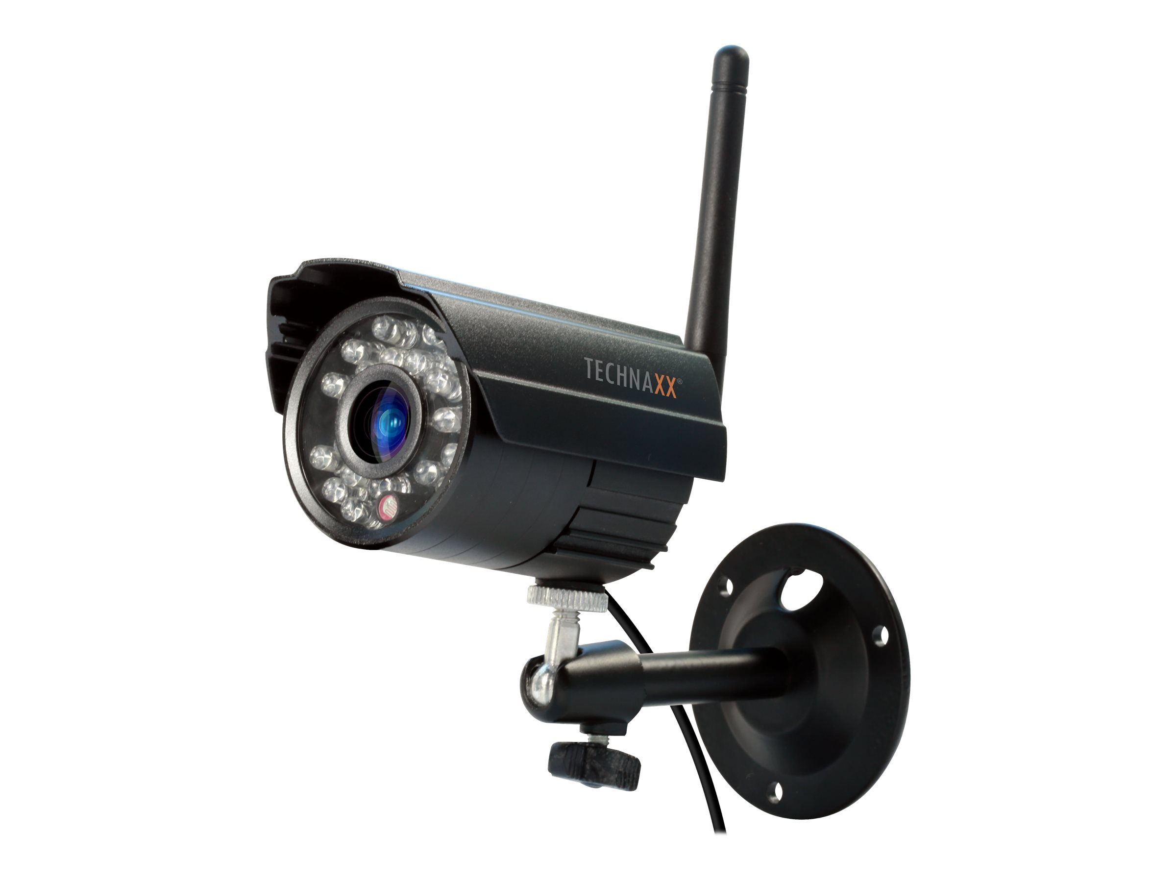 Technaxx Easy Security Camera Set TX-28 - Monitor + DVR + Kamera(s) - drahtlos - 17.8 cm (7") LCD Monitor - 4 Kan?le - 1 Kamera(s)