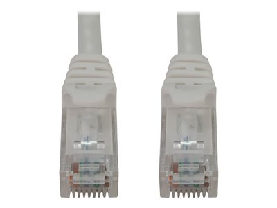 Eaton Tripp Lite Series Cat6a 10G Snagless Molded UTP Ethernet Cable (RJ45 M/M), PoE, White, 6 in. (15 cm)