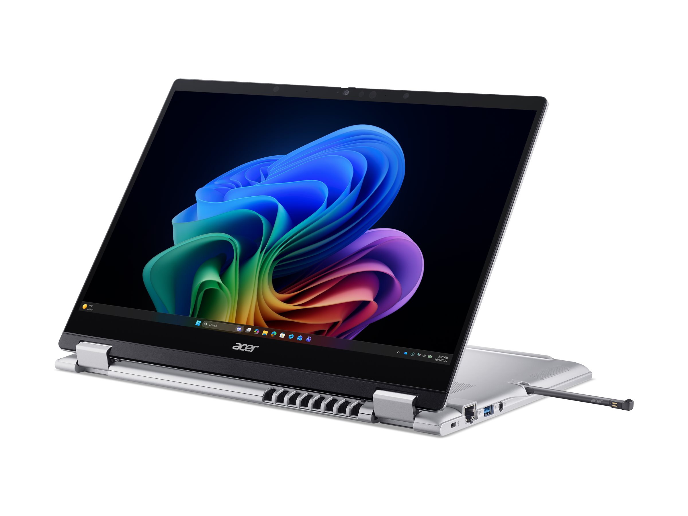 Acer TravelMate P4 Spin 14 AI TMP414RN-56 Copilot+ PC 14 Intel Core Ultra 7 355 32 GB Product shot Bottom 75700