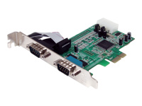 StarTech.com Carte PCI Express avec 2 ports série RS232 - Adaptateur PCIe à 2 ports DB9 avec UART 16550 (PEX2S553)