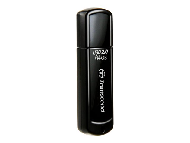 TRANSCEND 64Go Clé USB 2.0 - Noir