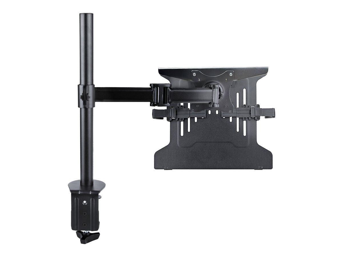 StarTech.com Laptop Desk Mount, Monitor and Laptop Mount for Desk, Displays 34in (8kg/17.6lb) & Laptops (4.5kg/9.9lbs), Adjustable & Articulating VESA Laptop Tray Arm - Desk Monitor Mount - Clamp / Grommet Mount (A-LAPTOP-DESK-MOUNT) montážní sada - pro monitor / notebook - černá – foto 10