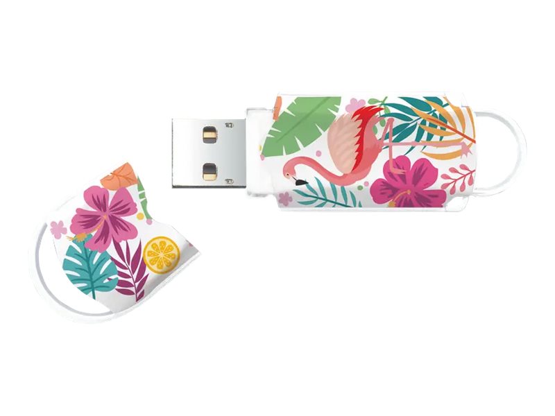 Integral Xpression Pink Flamingo Usb Flash Drive 128 Gb
