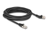DeLOCK CAT 6a S/FTP 5m Patchkabel Sort