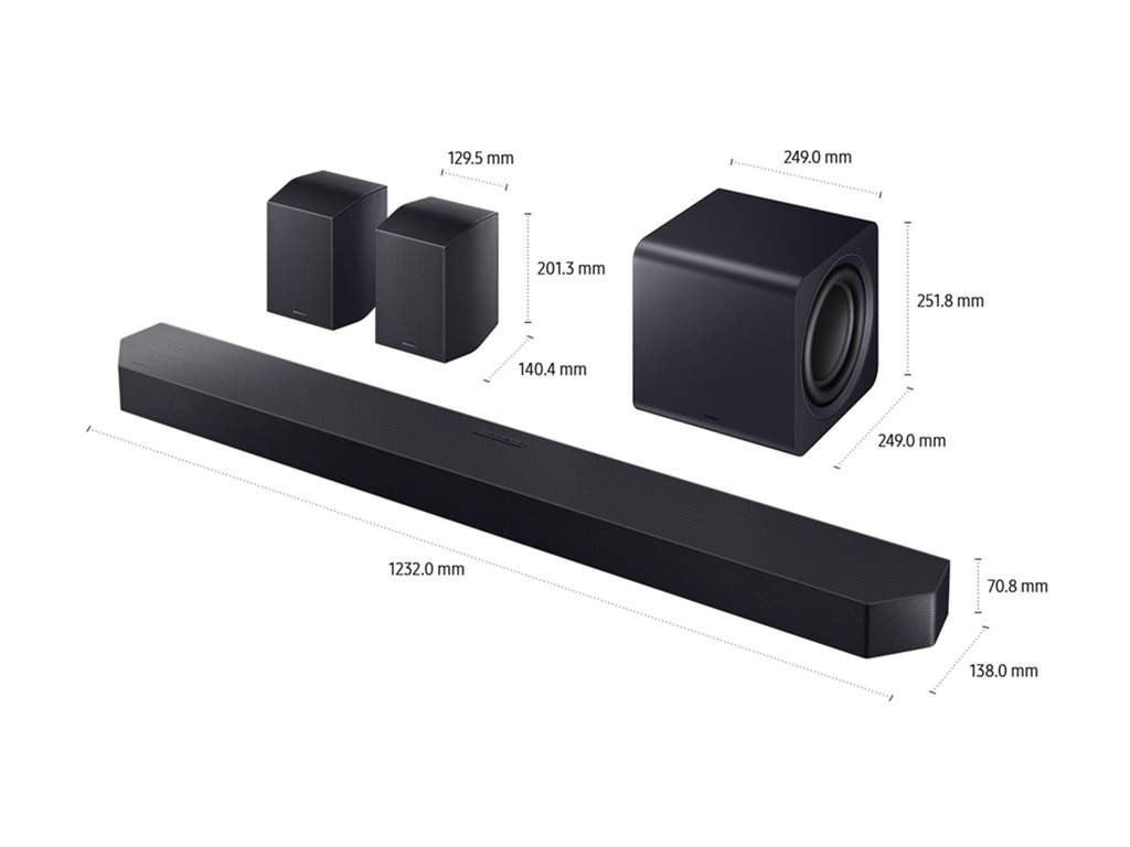 Samsung Q-Series HW-Q990F 11.1.4-Kanal Soundleistensystem 756 W Schwarz