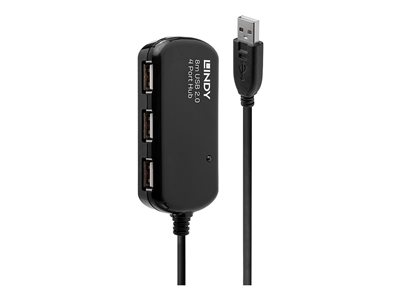 USB 2.0 Active Extension Pro 4 Port Hub - hub - 4 