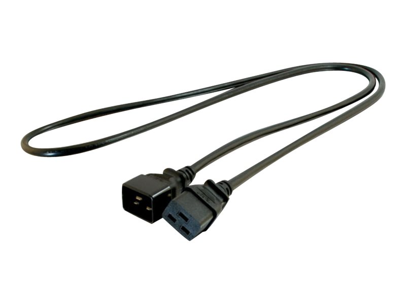 C2G 3ft 14AWG 250 Volt Power Extension Cord (IEC320 C20 to IEC320 C19)