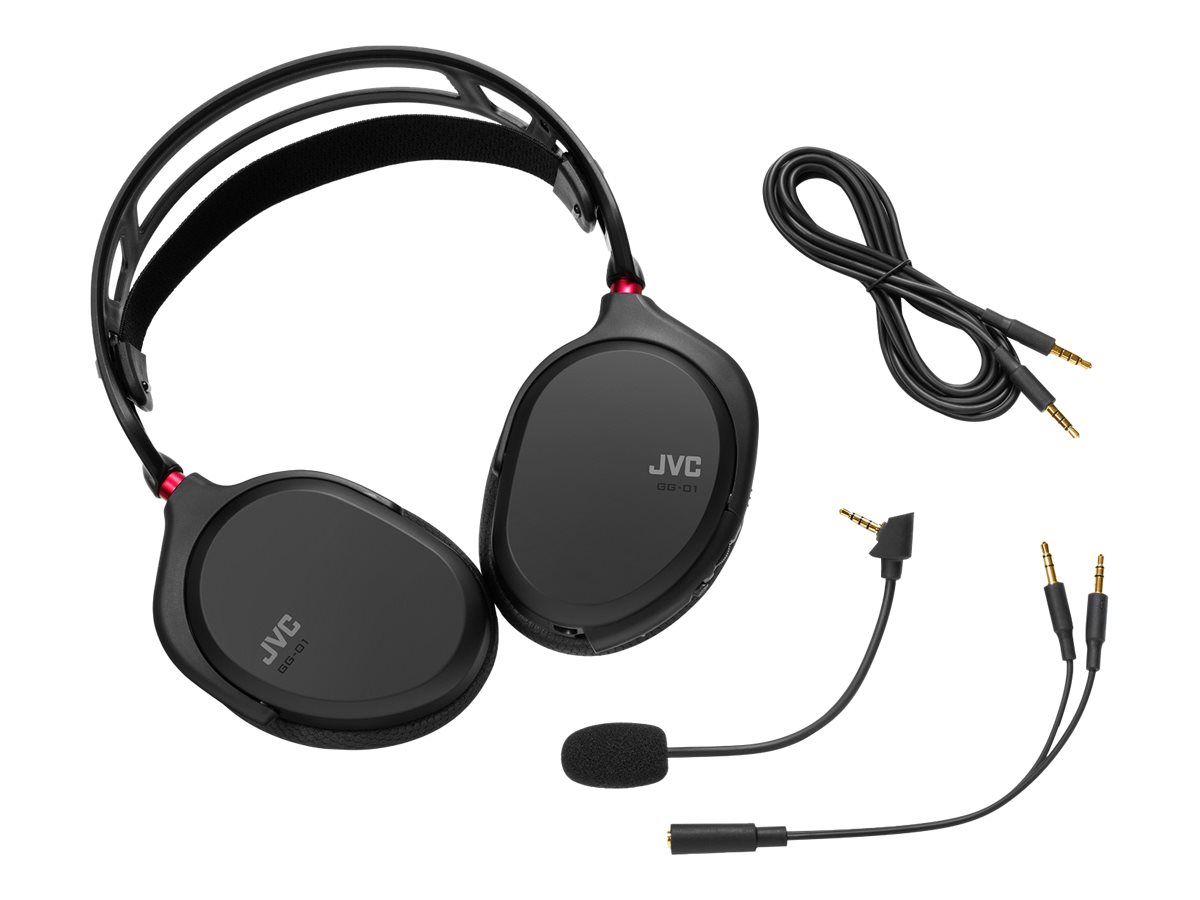 JVC Wired Full Size Gaming Headset - Black - GG-01-B