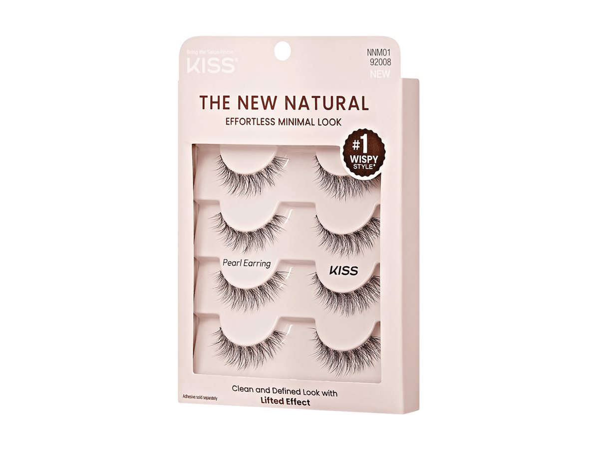 KISS The New Natural Pearl Earring False Lashes - 4 pairs