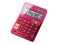 Canon LS-123K - Desktop calculator - 12 digits - solar panel, battery - metallic pink