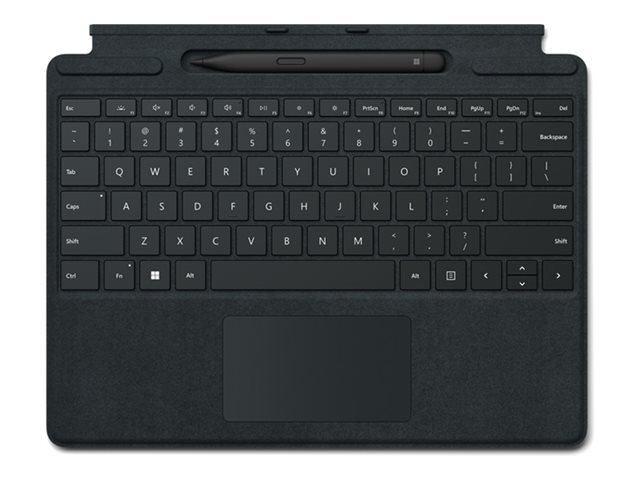 Microsoft Surface Pro Signature Keyboard - klávesnice - s akcelerometr, touchpad, zásobník pro nabíjení a skladování Surface Slim Pen 2 - QWERTY - americká - černá - s Slim Pen 2 Vstupní zařízení – foto 2