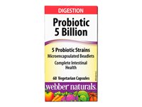 Webber Naturals Probiotic 5 Billion Vegetarian Capsules - 60s
