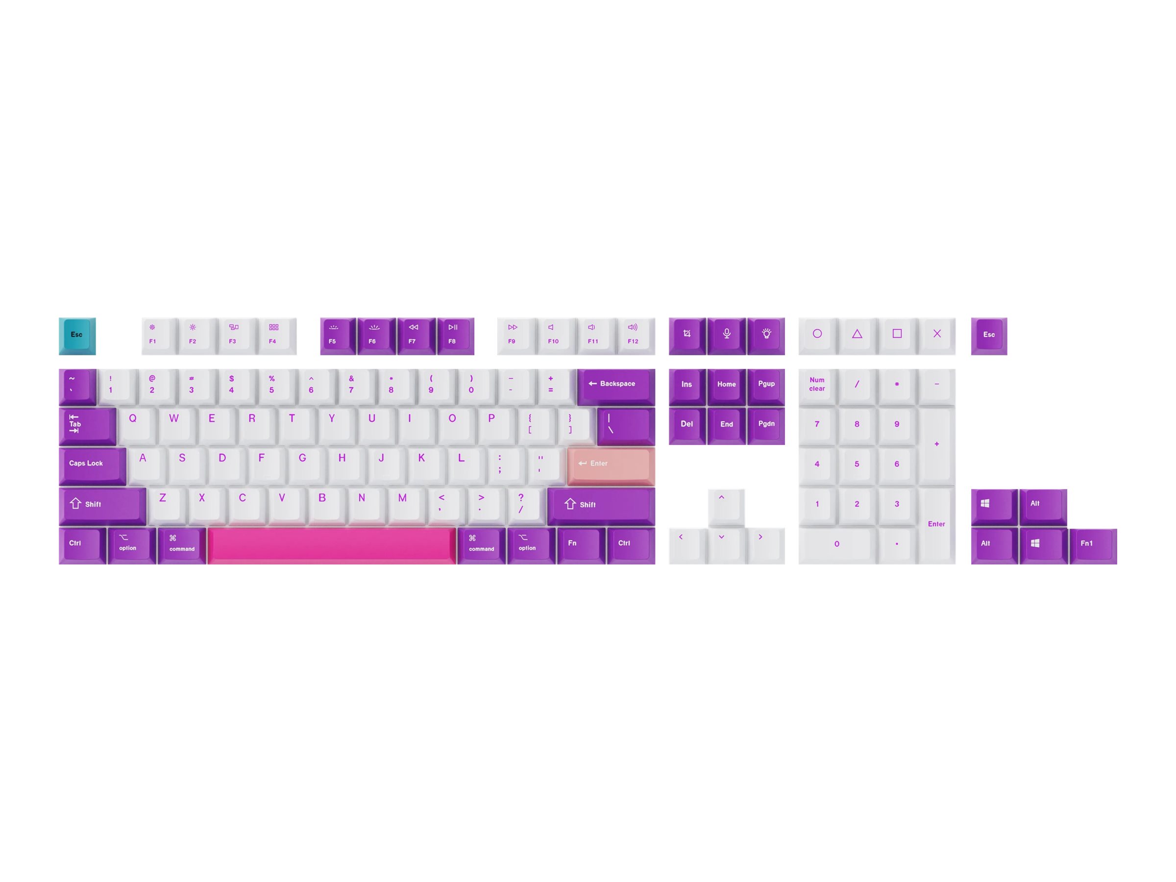 Keychron keycap set OEM dye-sub Product shot Front 79950