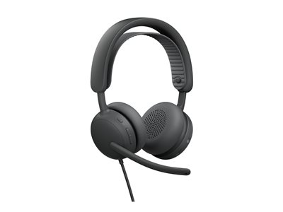 Logitech Zone Wired 2 for Business Headset on-ear wired active noise canceling graphite 