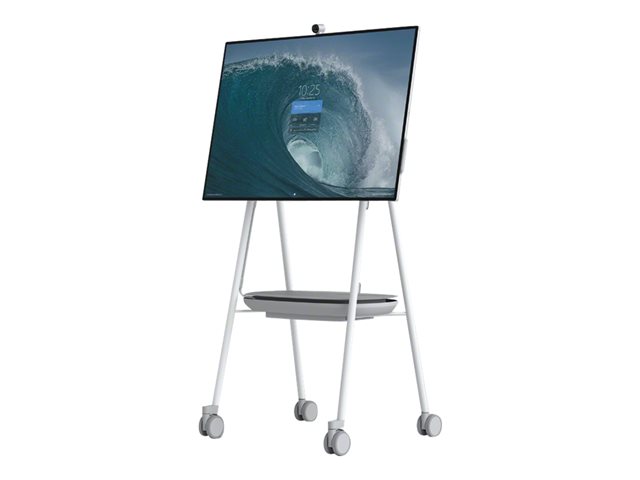 Steelcase Cart For Interactive Flat Panel Grey Arctic White Pewter