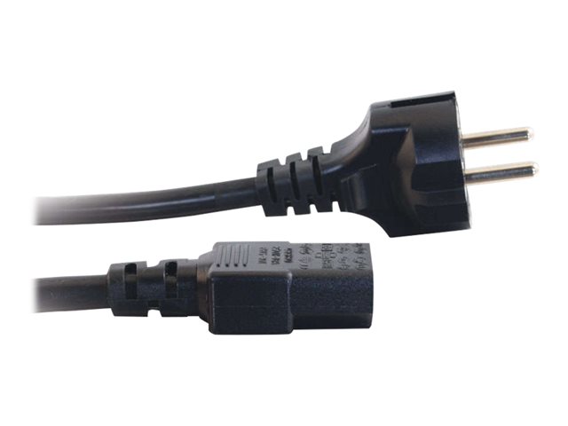 C2G 2.5m 14 AWG European Power Cord (CEE7/7 to IEC320C13) - elektrický kabel - power CEE 7/7 do power IEC 60320 C13 - 2.5 m – foto 3