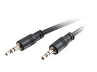 C2G 75ft 3.5mm Stereo Audio Cable With Low Profile Connectors M/M - In-Wall CMG-Rated