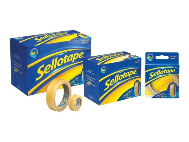 Sellotape Original Golden Office Tape 24 Mm X 66 M Pack Of 12