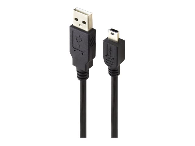 ALOGIC USB-C cable USB to mini-USB Type B 5 Product shot Right-angle 79400