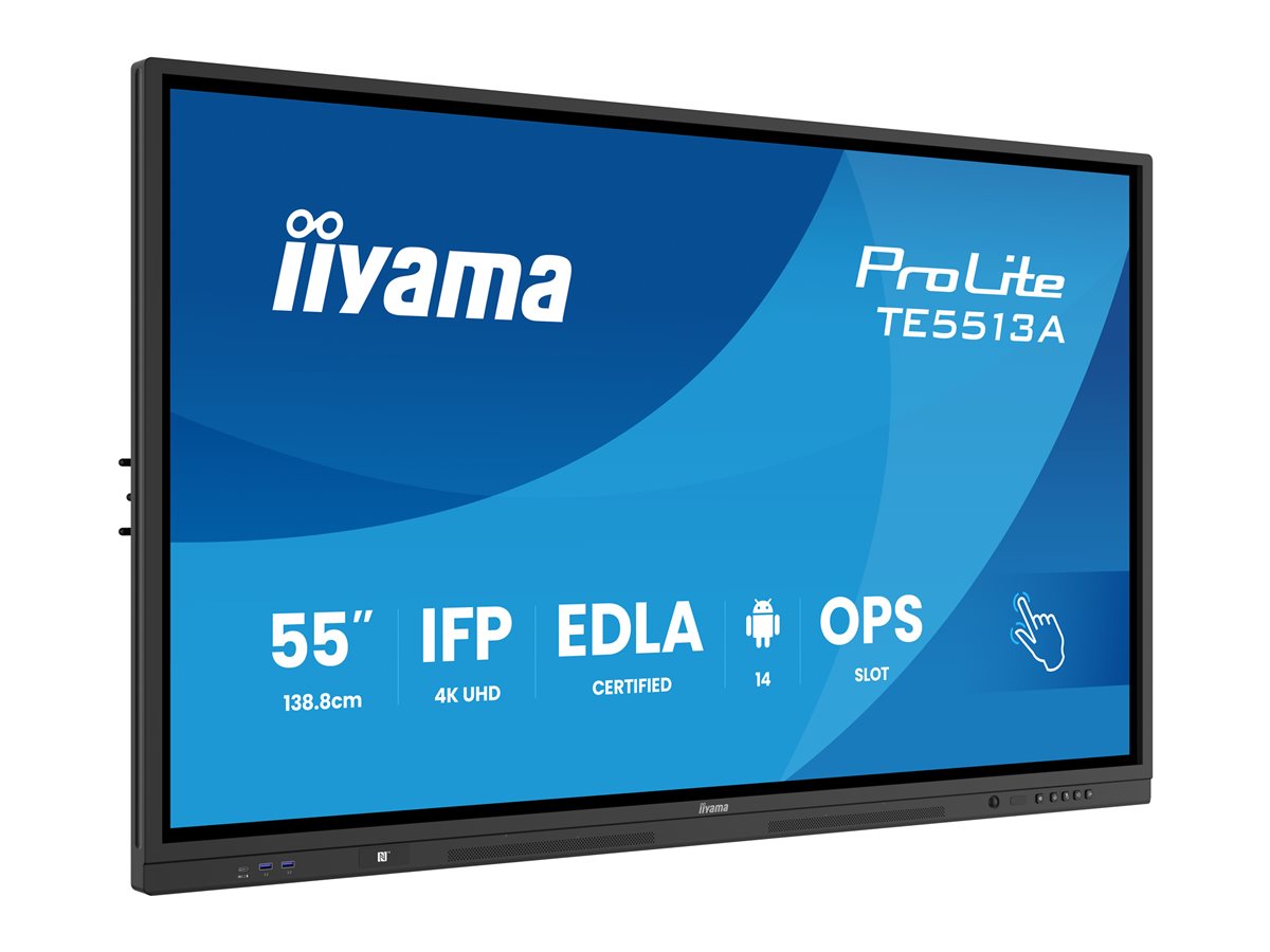 iiyama ProLite 55" Třída (54.6" zobrazitelný) displej LCD s LED podsvícením - 4K - pro digital signage / interaktivní komunikace – foto 4