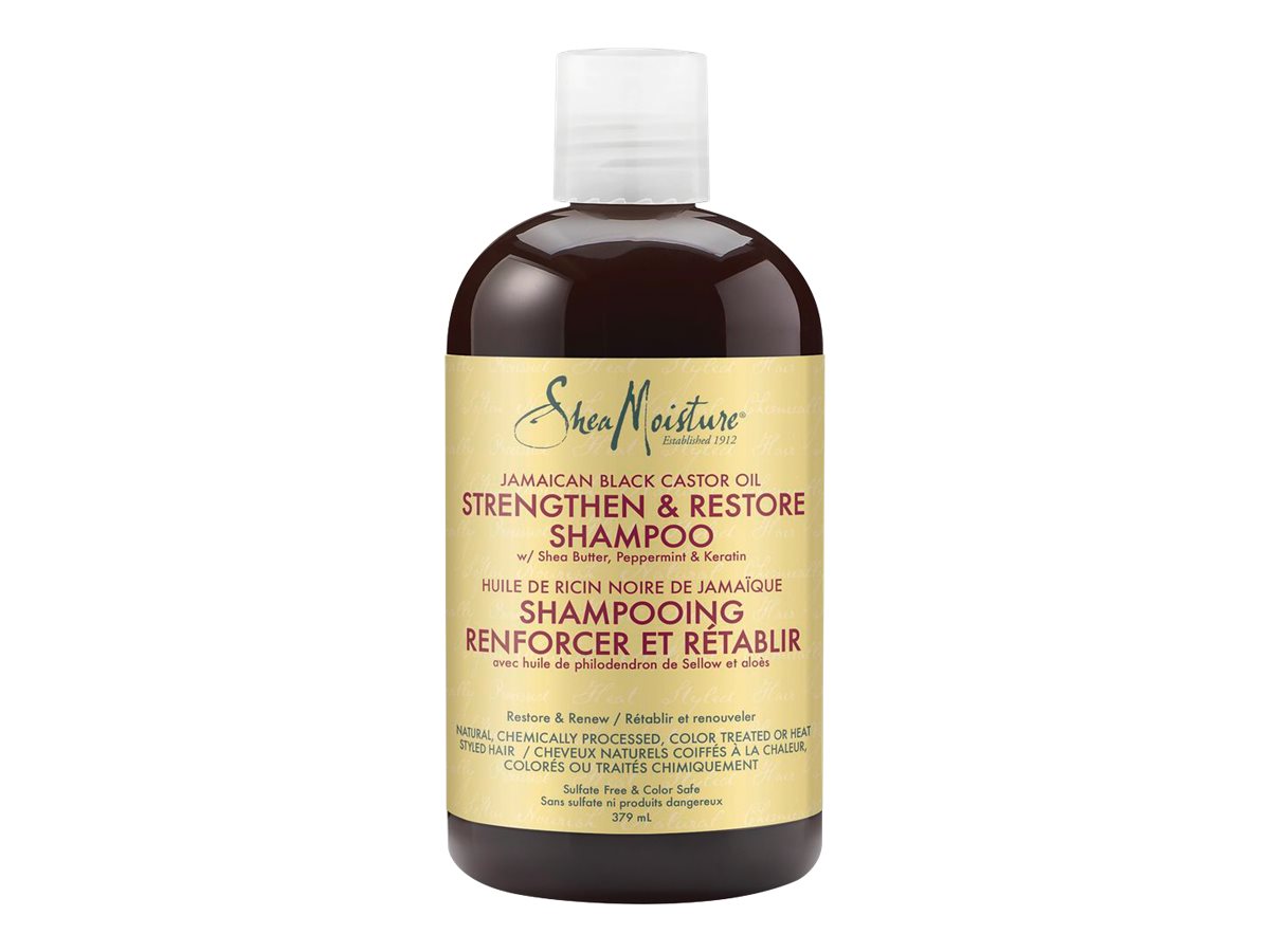 SheaMoisture Strengthen & Restore Shampoo - Jamaican Black Castor Oil - 384ml