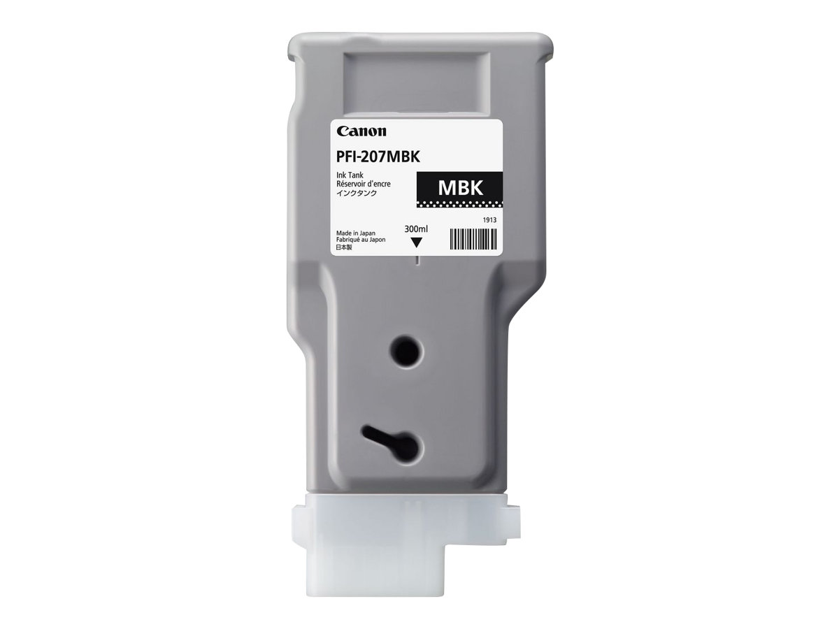 Canon PFI-207 MBK matte black original ink Product shot Front 79800