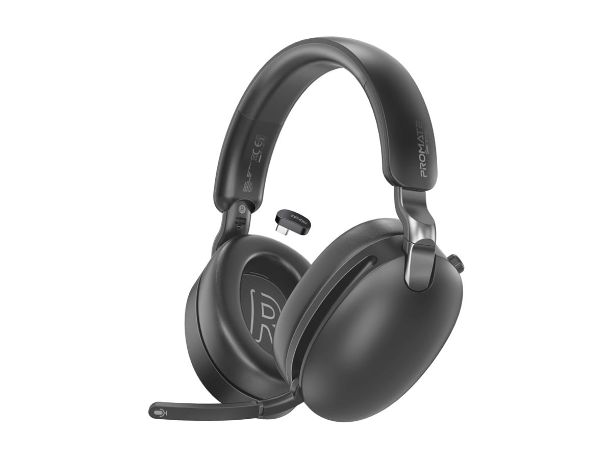 Promate Serene-2 headphones with mic Product shot Right-angle 79850
