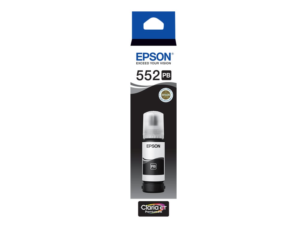 Epson 552 Ultra High Capacity photo black original ink Package view Front 80490