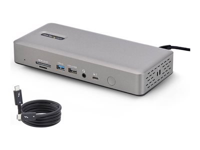 Startech Thunderbolt 4 Multi-Display Docking Station, Quad/Triple/Dual Monitor Dock, 2x HDMI/2x DisplayPort, 7x USB Hub, 2.5 Gigabit Ethernet, 98W Power Delivery, for Windows/MacBook