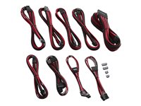 CableMod PRO Series ModMesh C-Series AXi, HXi & RM Cable Kit Strømkabelpakke Sort Rød