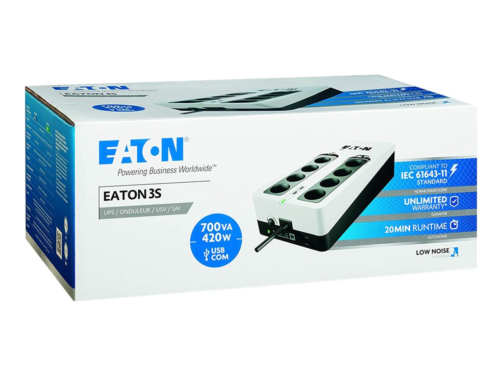 Eaton 3S 700 - USV - Wechselstrom 220-240 V - 420 Watt - 700 VA - 1-phasig