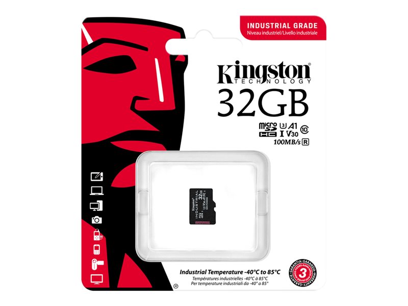 KINGSTON 32Go microSDHC Industrial C10